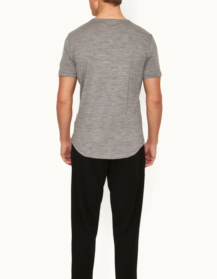 Orlebar Brown Black Tailored Fit Crewneck Italian Merino T shirt (3)