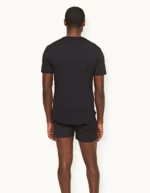 Orlebar Brown Crew Neck Merino T shirt In Night Iris Blue (4)