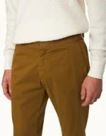 Orlebar Brown Golden Khaki Tailored Fit Stretch Cotton Chinos Trousers (2)