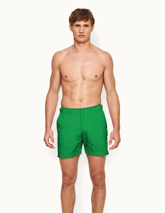 Orlebar Brown Mid Length Swim Shorts In Caddie Green (6)