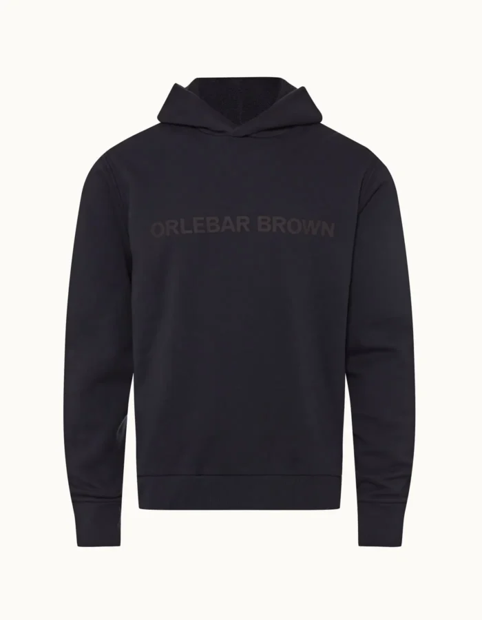 Orlebar Brown Night Iris Classic Fit Luxe Mix Hoodie (1)