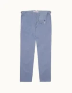 Orlebar Brown Tailored Fit Stretch Cotton Chinos In Springfield Blue Trousers (1)